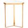 Holt 16" Wide Gold Leaf Tri-Hexagon Accent Table
