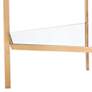 3_Holt 25" Wide Gold Leaf Hexagon 2-Level Accent Table more views