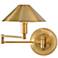 Holtkoetter Antique Brass Antique Brass Shade Swing Arm Lamp
