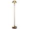 Holtkoetter Antique Brass Metal Cone Floor Lamp