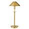 Holtkoetter Antique Brass Tented Metal Shade Desk Lamp