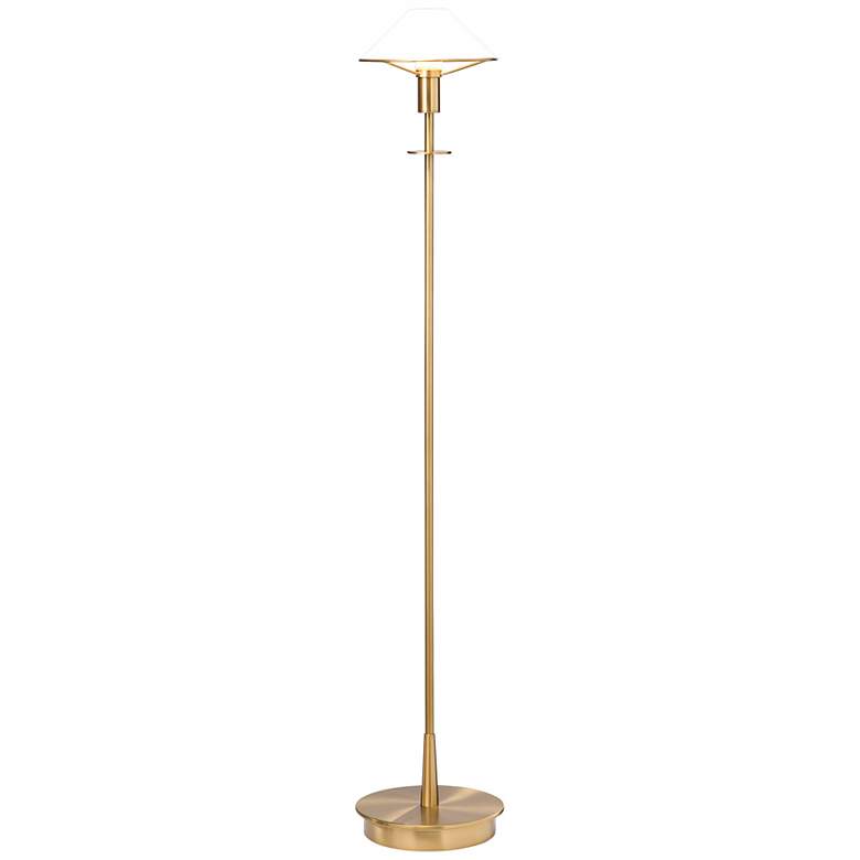 Image 1 Holtkoetter Antique Brass True White Floor Lamp