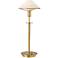 Holtkoetter Antique Brass True White Glass Desk Lamp