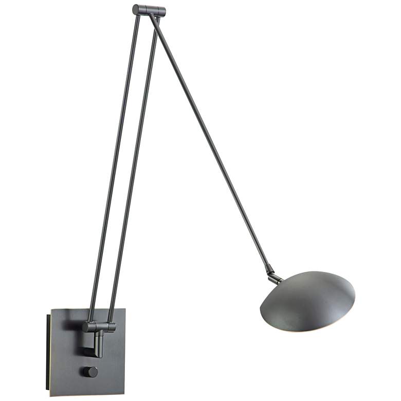 Image 1 Holtkoetter Bernie 49" Turbo Bronze LED Swing Arm Wall Lamp