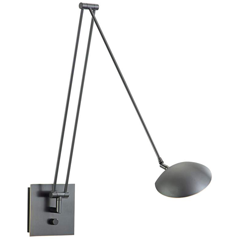 Image 1 Holtkoetter Bernie 49 inch Turbo Bronze LED Swing Arm Wall Lamp