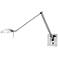 Holtkoetter Bernie Turbo Series Nickel Hard-Wired Swing Arm Wall Lamp