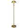 Holtkoetter Brushed Brass Halogen Floor Lamp