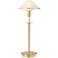 Holtkoetter Brushed Brass Satin White Glass Desk Lamp