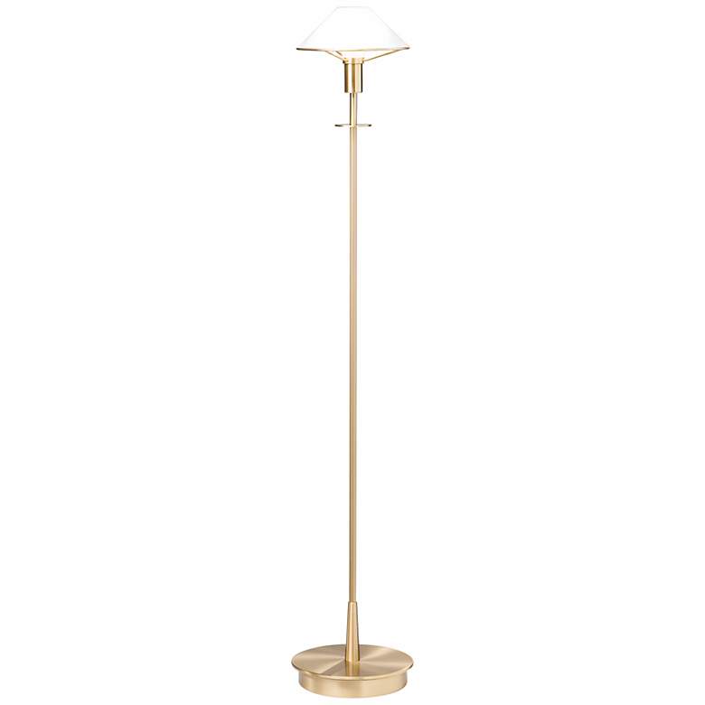 Image 1 Holtkoetter Brushed Brass True White Floor Lamp