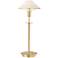 Holtkoetter Brushed Brass True White Glass Desk Lamp