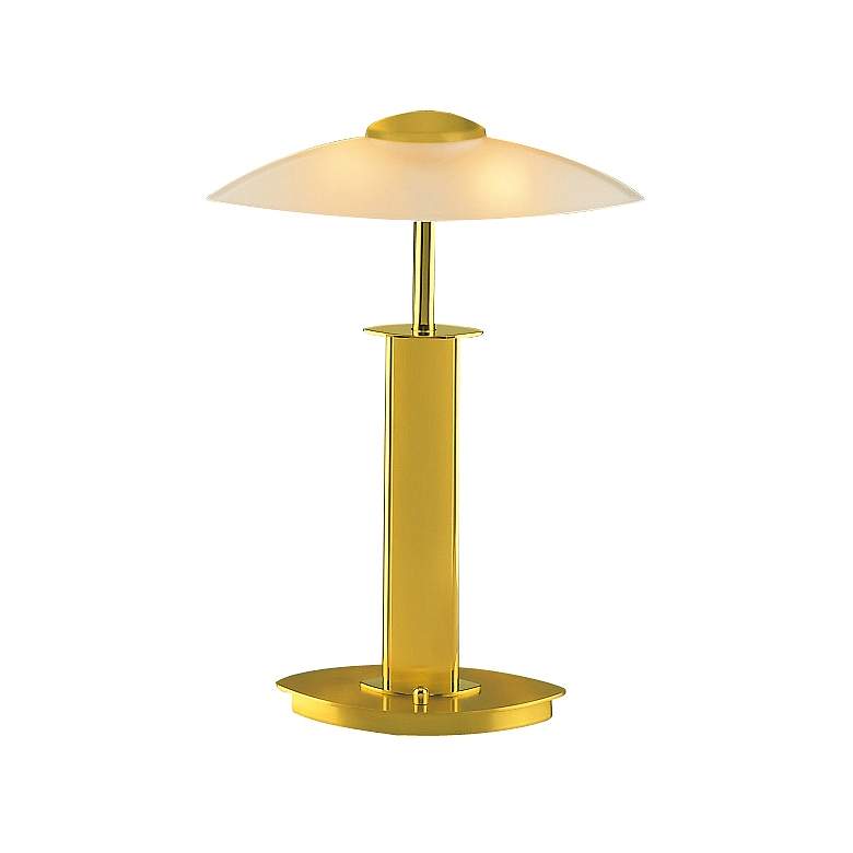 Image 1 Holtkoetter Dual Brass Finish and Champagne Glass Lamp