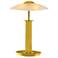 Holtkoetter Dual Brass Finish and Champagne Glass Lamp