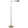 Holtkoetter Mix LED Antique Brass Swing-Arm Floor Lamp