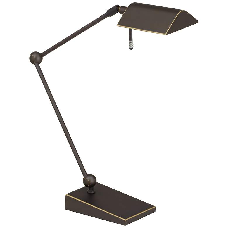 Image 1 Holtkoetter Old Bronze Adjustable LED Desk Lamp