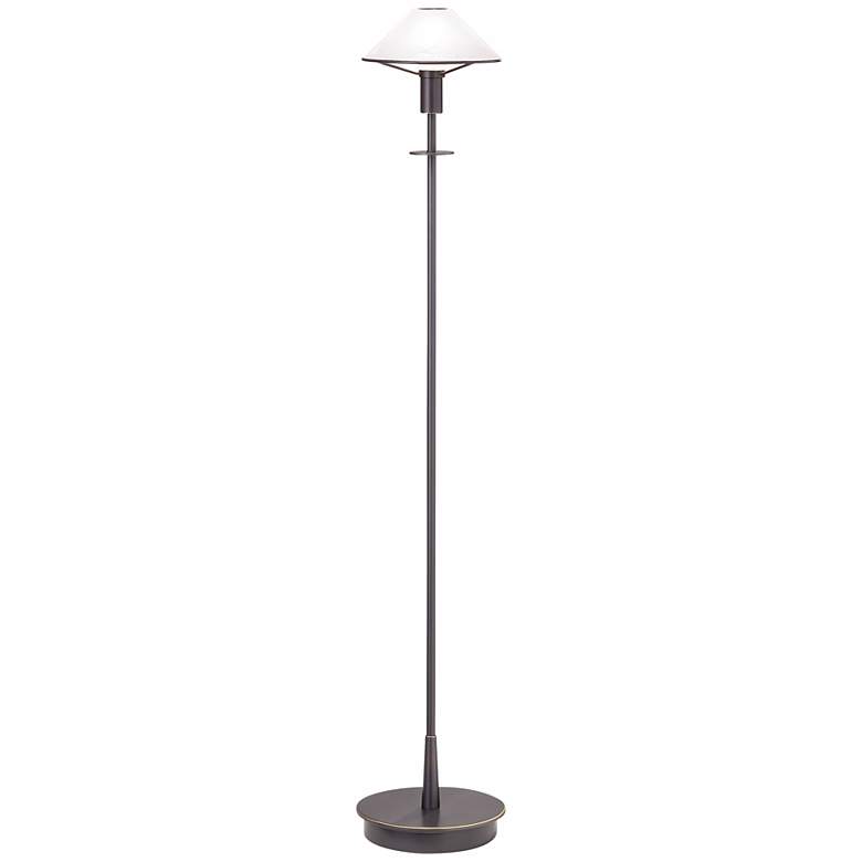 Image 1 Holtkoetter Old Bronze Alabaster White Floor Lamp