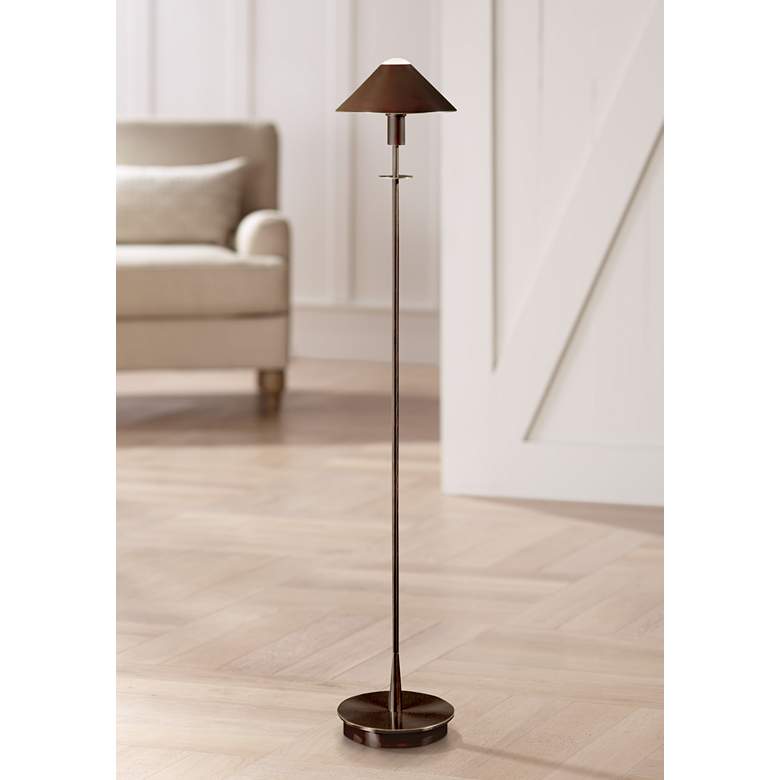 Image 1 Holtkoetter Old Bronze Tent Shade Floor Lamp