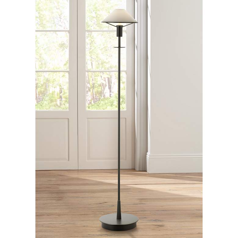 Image 1 Holtkoetter Old Bronze True White Glass Floor Lamp