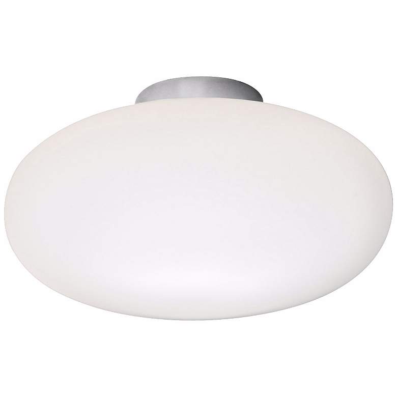 Image 1 Holtkoetter Satin Nickel 7 1/2" Wide Flush Ceiling Light