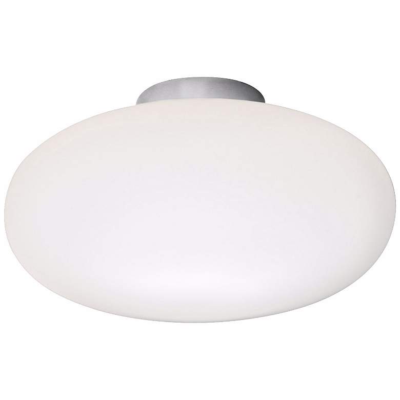 Image 1 Holtkoetter Satin Nickel 7 1/2 inch Wide Flush Ceiling Light