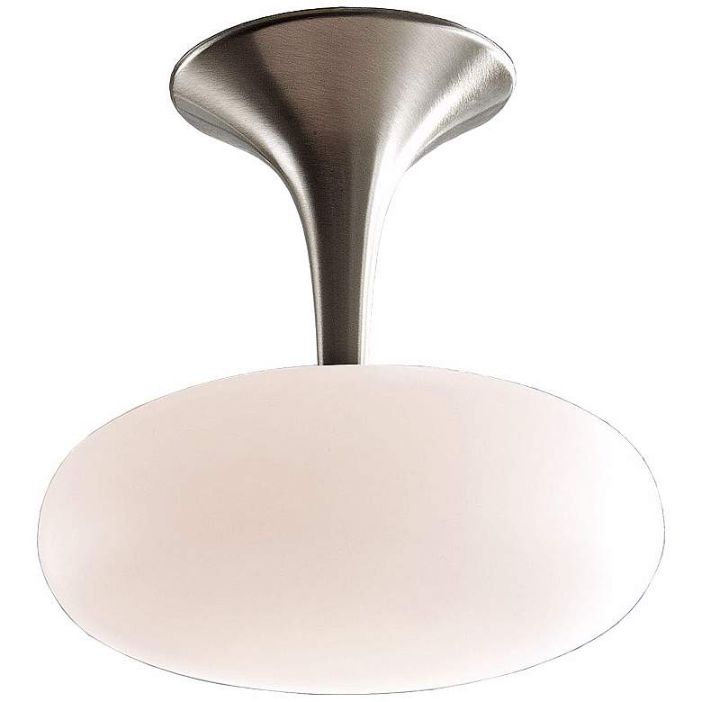 Image 1 Holtkoetter Satin Nickel 7 3/4 inch Wide Ceiling Light Fixture