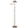 Holtkoetter Satin Nickel Adjustable Swing Arm Floor Lamp