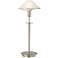 Holtkoetter Satin Nickel Alabaster White Glass Desk Lamp