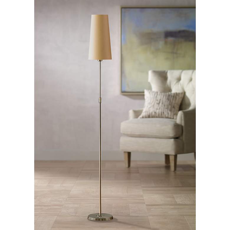 Image 1 Holtkoetter Satin Nickel Narrow Kupfer Shade Floor Lamp