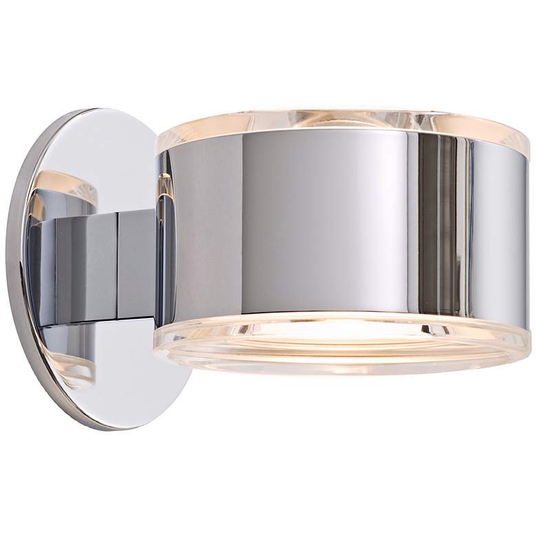 Image 1 Holtkoetter Up-Down 5 1/4 inch Wide Chrome Finish Wall Sconce