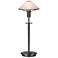 Holtkoetter White Glass Shade Olde Bronze Halogen Desk Lamp
