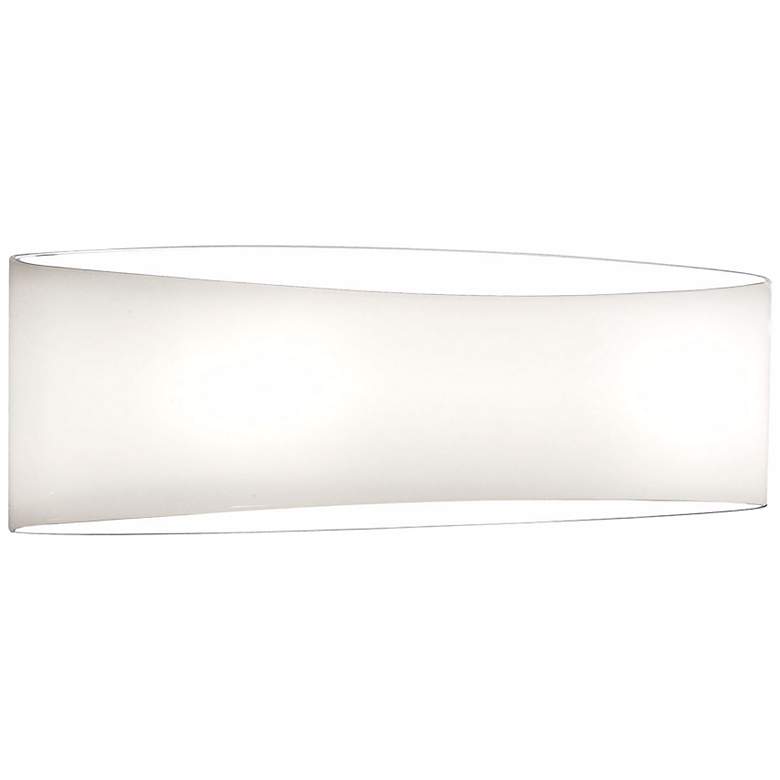 Image 1 Holtkoetter White Wrap 13 1/2 inch Wide Wall Sconce