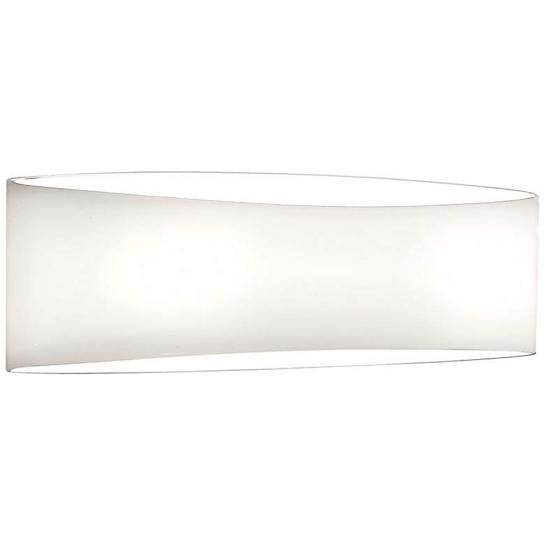 Image 1 Holtkoetter White Wrap 13 1/2" Wide Wall Sconce