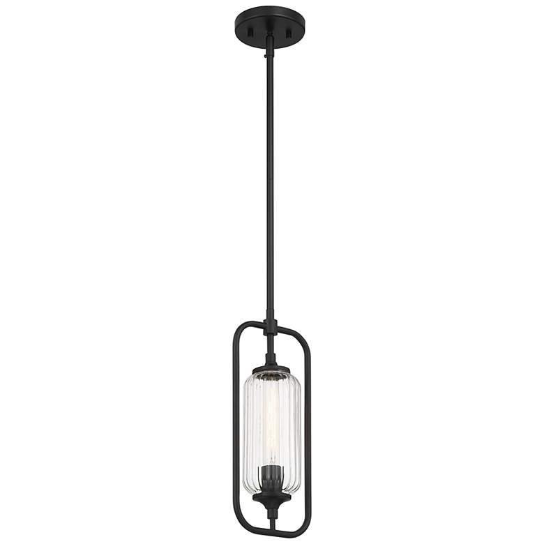 Image 4 Holton 1-Light Mini-Pendant in Matte Black more views
