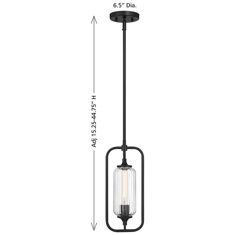Image 7 Holton 1-Light Mini-Pendant in Matte Black more views