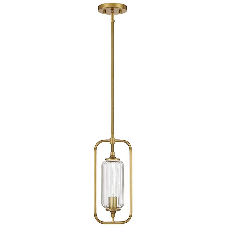 Image 2 Holton 1-Light Mini-Pendant in Warm Brass more views