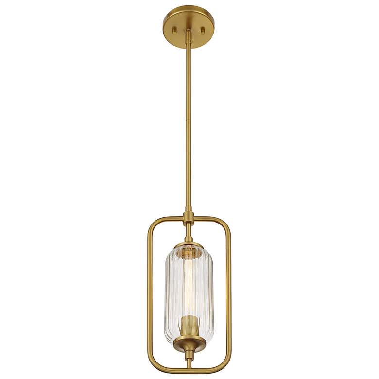 Image 3 Holton 1-Light Mini-Pendant in Warm Brass more views