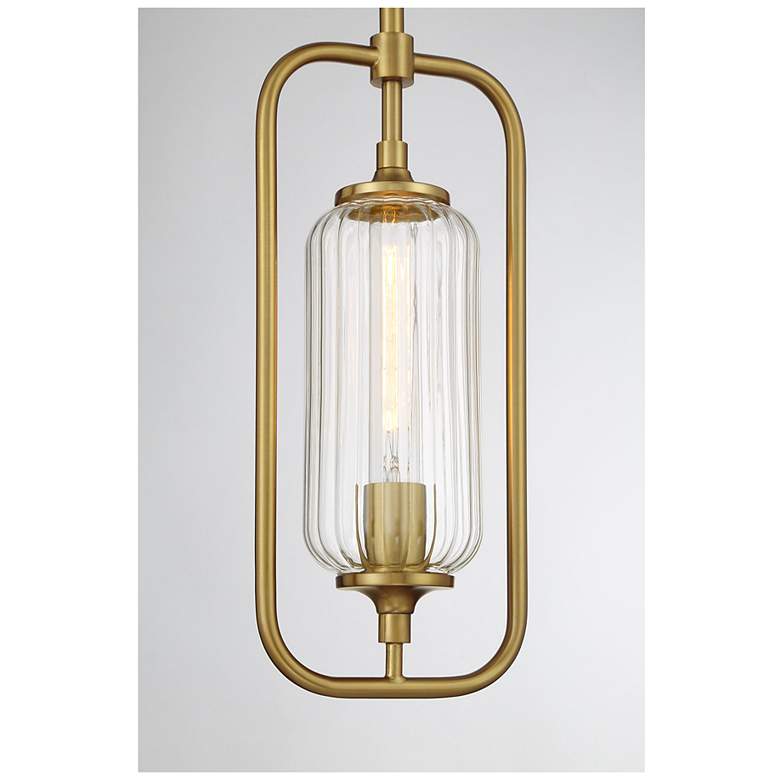 Image 6 Holton 1-Light Mini-Pendant in Warm Brass more views