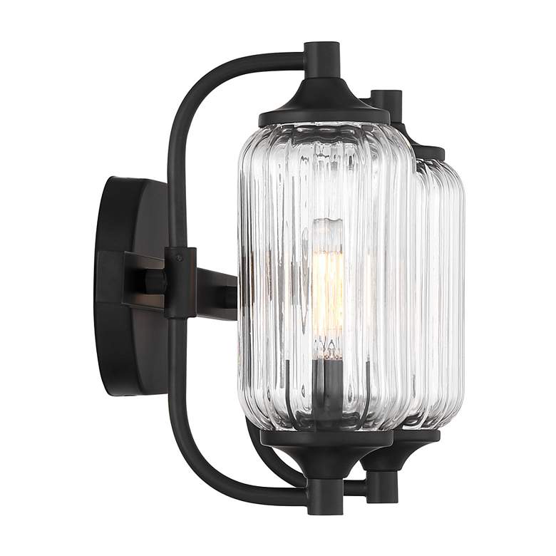 Image 5 Holton 2-Light Bathroom Vanity Light in Matte Black more views