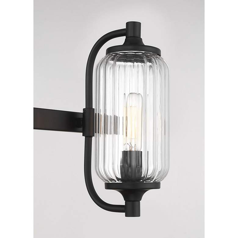 Image 5 Holton 3-Light Bathroom Vanity Light in Matte Black more views
