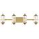 Holton 4-Light Bathroom Vanity Light in Warm Brass