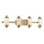 3_Holton 4-Light Bathroom Vanity Light in Warm Brass more views