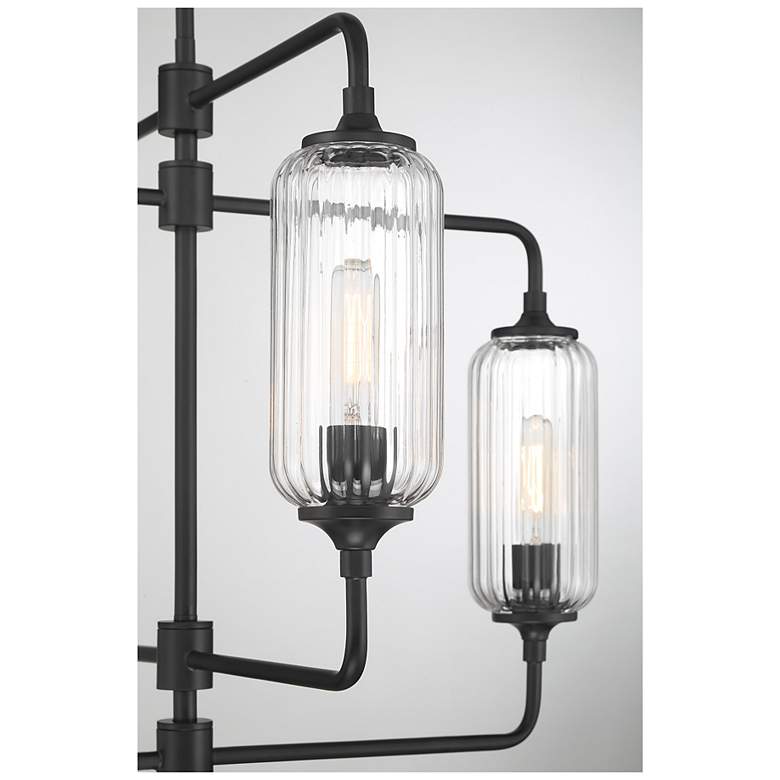 Image 7 Holton 4-Light Chandelier in Matte Black more views