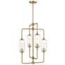 Thumbnail1 of Holton 4-Light Chandelier in Warm Brass