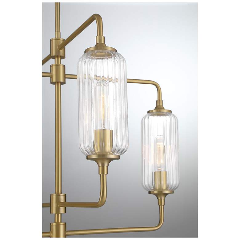 Image 7 Holton 4-Light Chandelier in Warm Brass more views