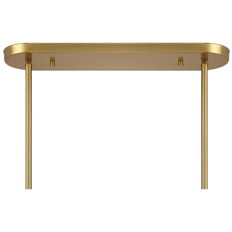 Image 6 Holton 6-Light Linear Chandelier in Warm Brass more views