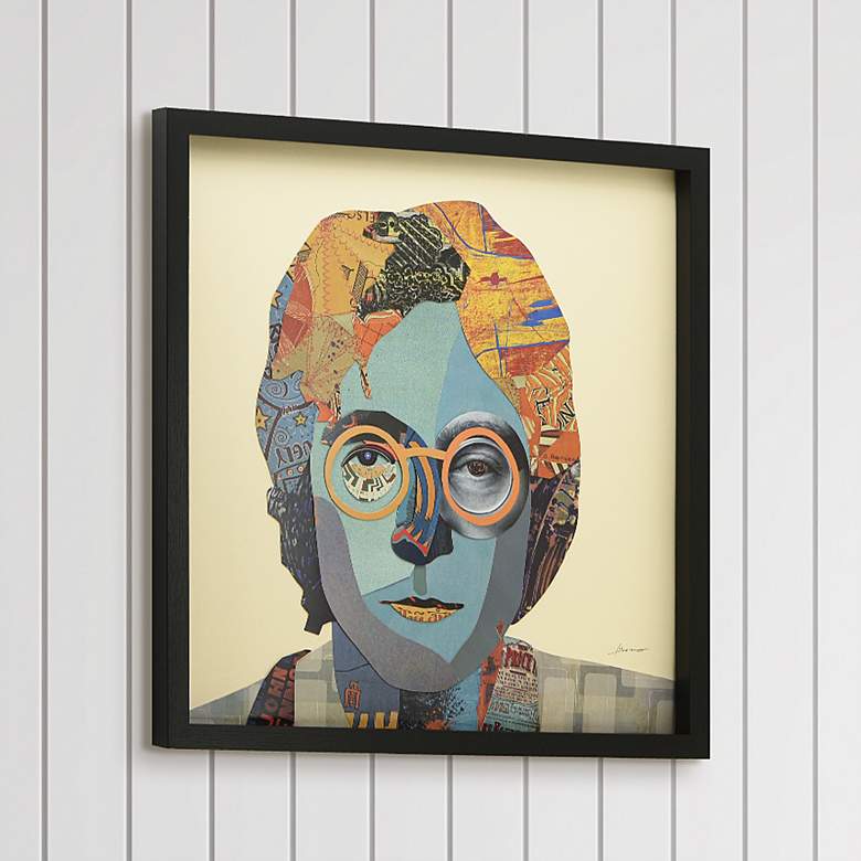 Image 1 Homage to John 25" High Dimensional Collage Framed Wall Art