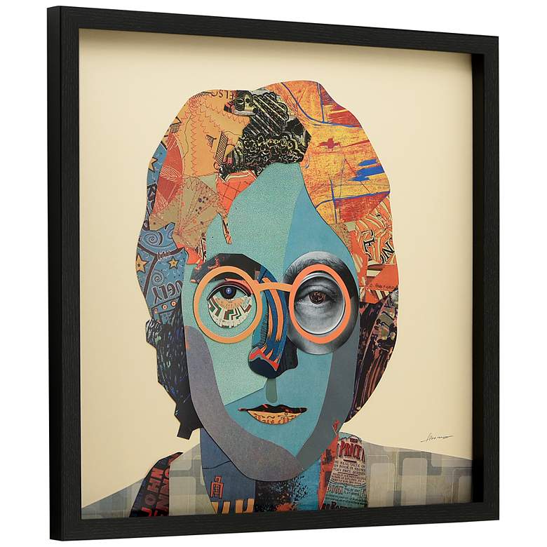 Image 4 Homage to John 25" High Dimensional Collage Framed Wall Art more views