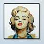 Homage to Marilyn 24" Square Framed Printed Glass Wall Art