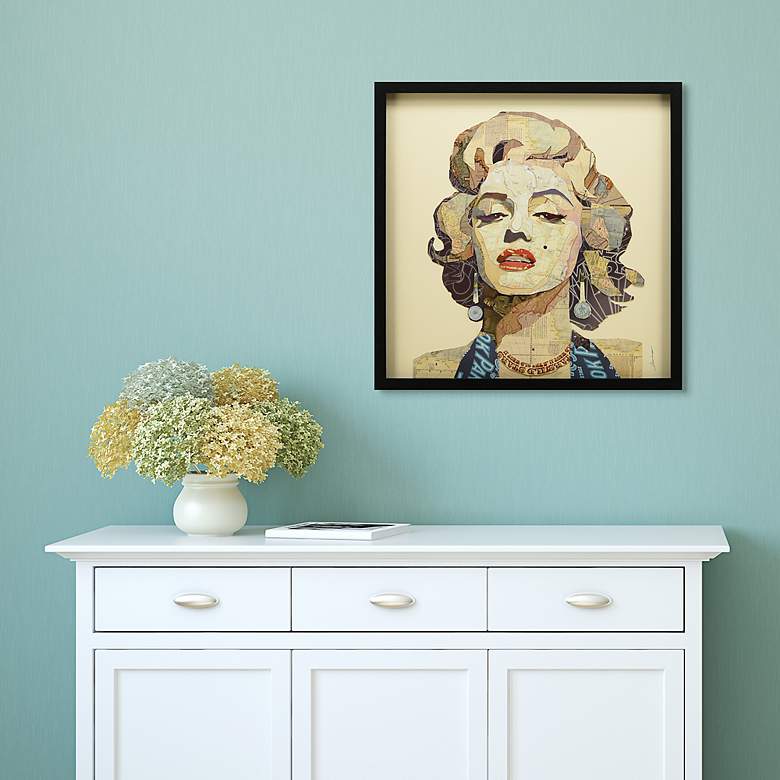 Image 5 Homage to Marilyn 25" High Collage Framed Wall Art more views