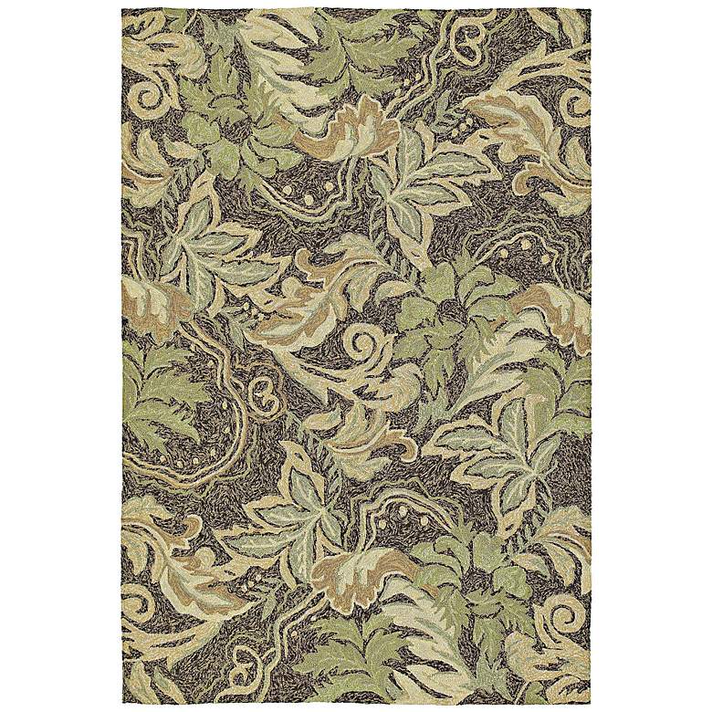 Image 1 Home and Porch Collection 5&#39;x7&#39;6 inch Coffee Bluff Area Rug