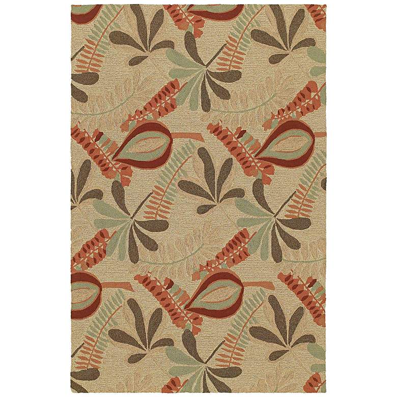 Image 1 Home and Porch Collection 5&#39;x7&#39;6 inch Tybee Linen Area Rug